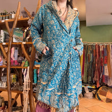 Load image into Gallery viewer, Paisley Wool Coat ~ Festival ~ Gypsy