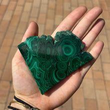 Load image into Gallery viewer, Malachite slice #2