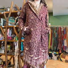 Load image into Gallery viewer, Paisley Wool Coat ~ Festival ~ Gypsy