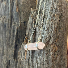 Load image into Gallery viewer, Sterling Silver Rose Quartz Necklace