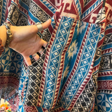 Load image into Gallery viewer, Patterned Winter Ponchos ~ festival ~ hippie ~