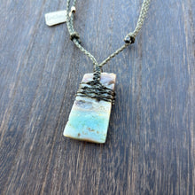Load image into Gallery viewer, Handmade Amazonite Macrame Necklace