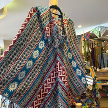 Load image into Gallery viewer, Patterned Winter Ponchos ~ festival ~ hippie ~