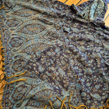 Load image into Gallery viewer, Paisley Winter Ponchos ~ festival ~ hippie ~