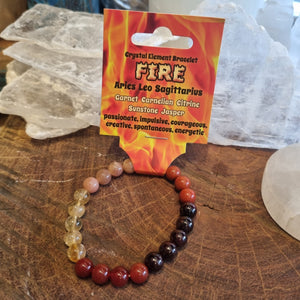 Fire Elemental Gemstone Healing Bracelet