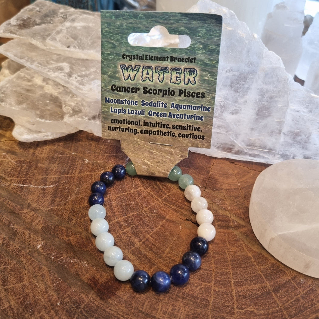 Water Elemental Gemstone Healing Bracelet