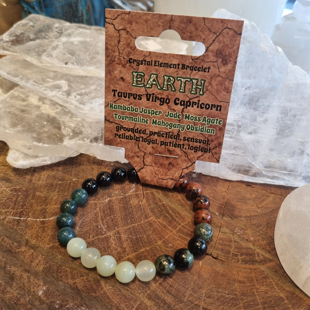 Earth Elemental Gemstone Healing Bracelet