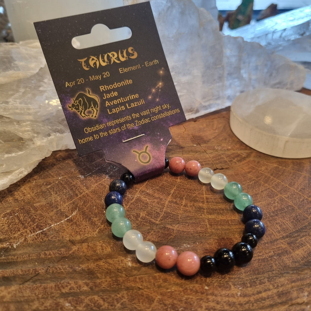 Taurus Zodiac Gemstone Bracelet Apr 20 ~ May 20