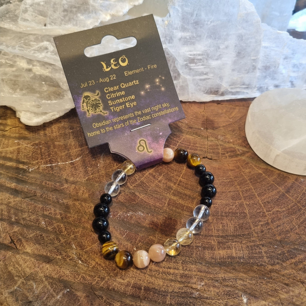 Leo Zodiac Gemstone Bracelet Jul 23 ~ Aug 22