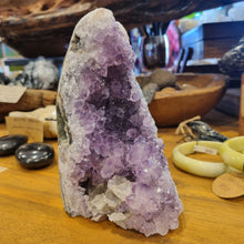 Load image into Gallery viewer, Amethyst geode with Calcite #1 ~ Balance ~ Healing ~ Calming
