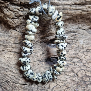 Dalmatian Jasper Tumble Stone Bracelet