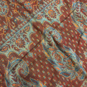 Paisley Nepalese Wool Throw Rug
