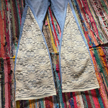 Load image into Gallery viewer, Upcycled Denim Flares~  Festival ~ 70s Style ~ (style 36)