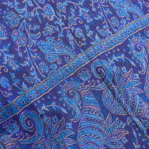 Paisley Nepalese Wool Throw Rug