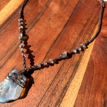 Load image into Gallery viewer, Handmade Lightning Ridge Opal Macrame Necklace