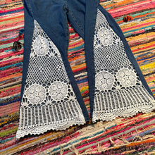 Load image into Gallery viewer, Upcycled Denim Flares~  Festival ~ 70s Style ~ (style 1)