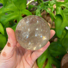 Load image into Gallery viewer, Smoky Quartz Sphere &amp; Light base ~ Grounding ~ Protection