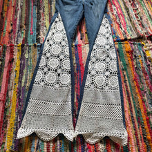 Load image into Gallery viewer, Upcycled Denim Flares~  Festival ~ 70s Style ~ (style 39)