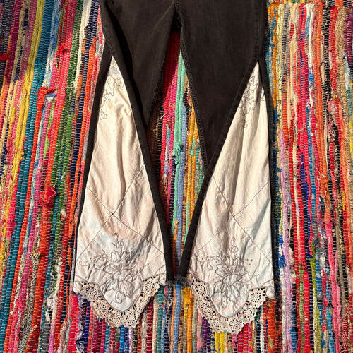 Upcycled Denim Flared Jeans Style 48 ~ Festival ~ 70s Style ~