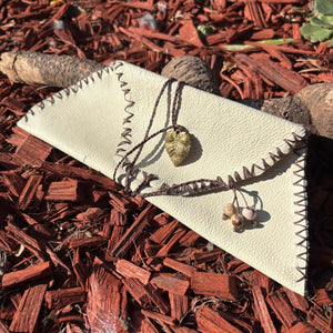 Handmade Leather Foraging Pouch