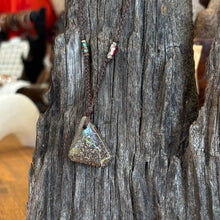 Load image into Gallery viewer, Handmade Boulder Opal Macrame Necklace
