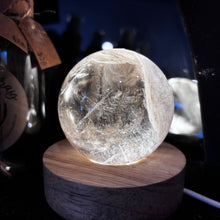 Load image into Gallery viewer, Smoky Quartz Sphere &amp; Light base ~ Grounding ~ Protection