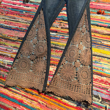 Load image into Gallery viewer, Upcycled Denim Flares~  Festival ~ 70s Style ~ (style 35)