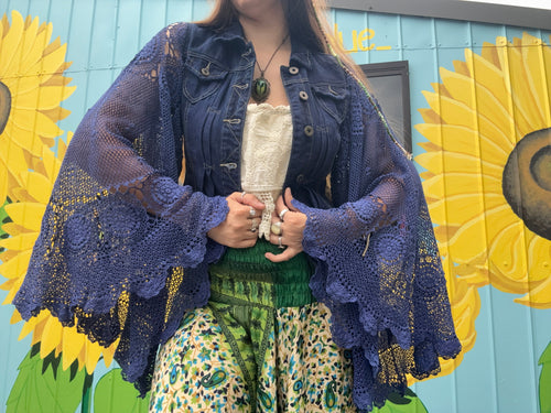Up-cycled Denim Vest Style 2