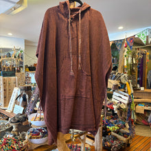 Load image into Gallery viewer, Cotton Rectangle Hippie Poncho ~ Festival ~ Gypsy