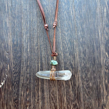 Load image into Gallery viewer, Copper Wrapped Smoky Quartz Necklace