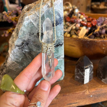 Load image into Gallery viewer, Goddess Lemurian Quartz Handmade Necklace