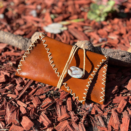 Handmade Leather Foraging Pouch