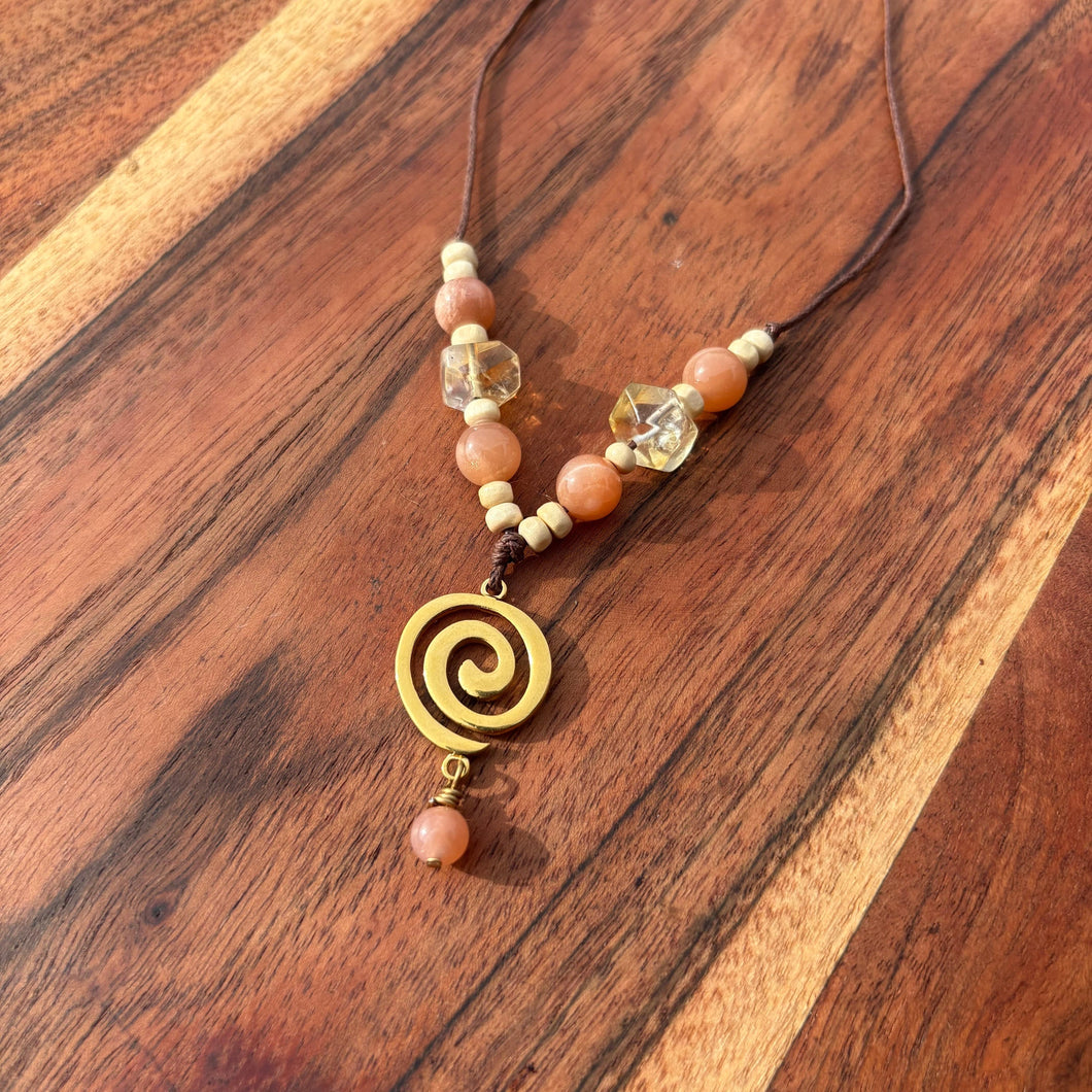 Handmade Spiral Necklace