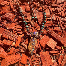 Load image into Gallery viewer, Handmade Koroit Boulder Opal Macrame Necklace