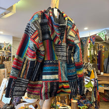 Load image into Gallery viewer, Brushed Cotton Patch Fleece Lined Hippie Jacket
