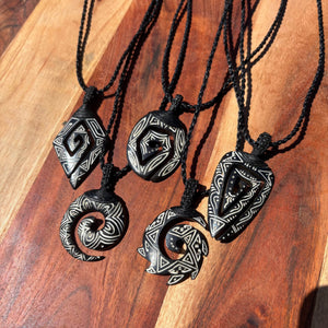 Genuine Bone Carved Pendants