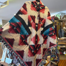 Load image into Gallery viewer, Patterned Winter Ponchos ~ festival ~ hippie ~