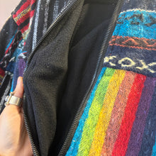 Load image into Gallery viewer, Brushed Cotton Patch Fleece Lined Hippie Jacket