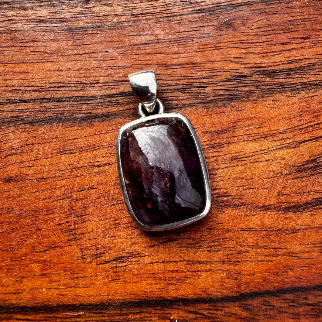 Super Seven Solid Sterling Silver Pendant
