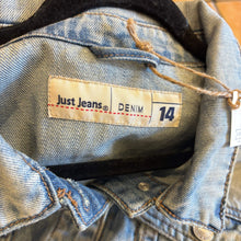 Load image into Gallery viewer, Up-cycled Denim Vest with Knitted Sleeves