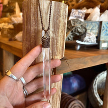 Load image into Gallery viewer, Handmade Clear Quartz Point Macrame Necklace