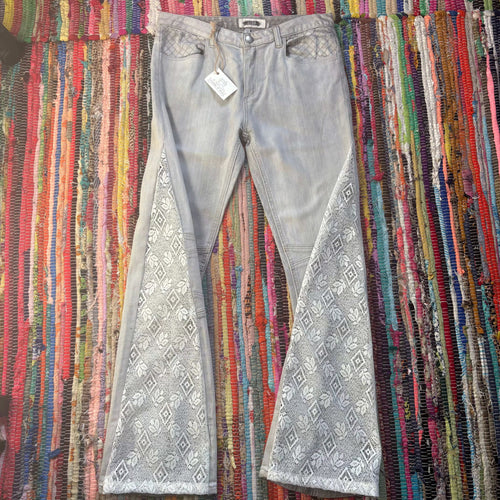 Upcycled Denim Flared Jeans Style 8 ~ Festival ~ 70s Style ~