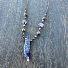Load image into Gallery viewer, Amethyst &amp; Rhodonite Handmade Pendant