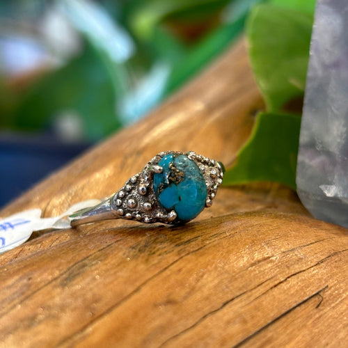 Turquoise Sterling Silver  Ring ~ Size 9