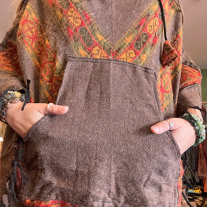 Aztec Print Triangle Winter Ponchos ~ Festival ~ Hippie ~