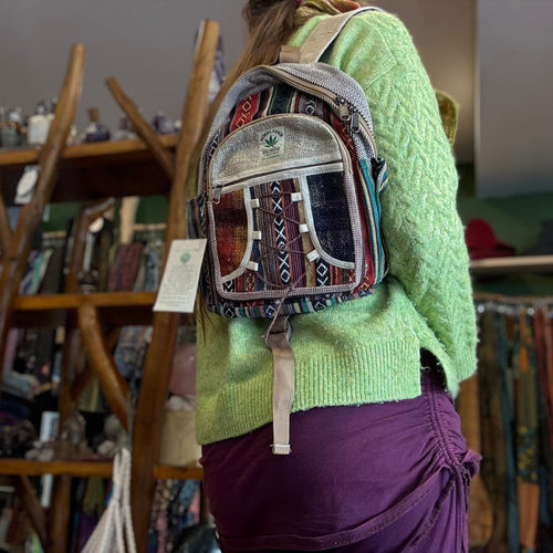 Hemp Backpack ~ School bag ~ Hiking ~ Adventure