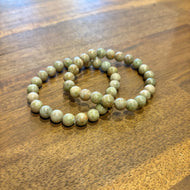 Snowflake Epidote Tumble Bracelet