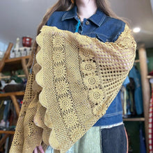 Load image into Gallery viewer, Up-cycled Denim Vest Mustard