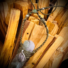 Load image into Gallery viewer, Lavender Fluorite Handmade Macrame Necklace