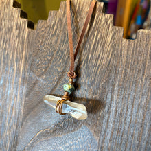 Load image into Gallery viewer, Copper Wrapped Smoky Quartz Necklace